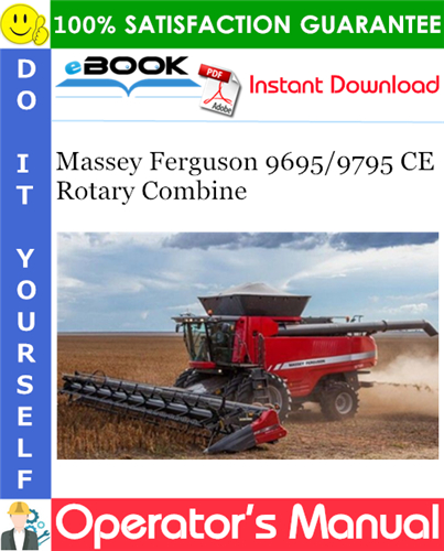 Thumbnail ☆☆ Best ☆☆ Massey Ferguson 9695/9795 CE Rotary Combine Operators Manual Thumbnail ☆☆ Best ☆☆ Massey Ferguson 9695/9795 CE Rotary Combine Operators Manual
