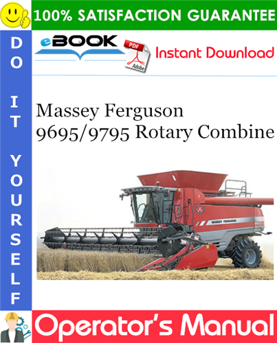 Thumbnail ☆☆ Best ☆☆ Massey Ferguson 9695/9795 Rotary Combine Operators Manual Thumbnail ☆☆ Best ☆☆ Massey Ferguson 9695/9795 Rotary Combine Operators Manual