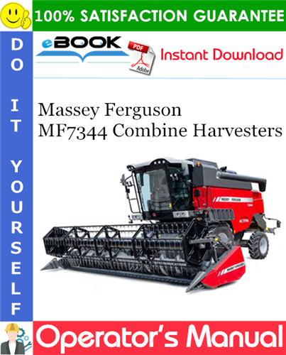 Thumbnail ☆☆ Best ☆☆ Massey Ferguson MF7344 Combine Harvesters Operators Manual