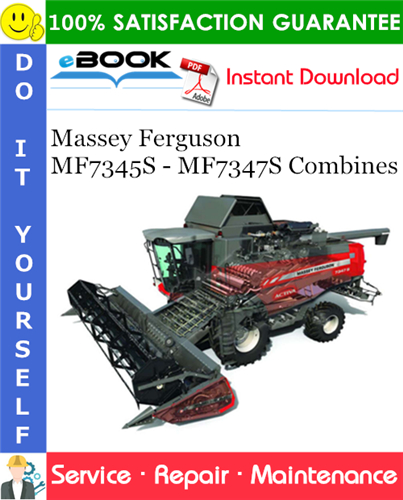 Thumbnail ☆☆ Best ☆☆ Massey Ferguson MF7345S - MF7347S Combines Service Repair Manual #1