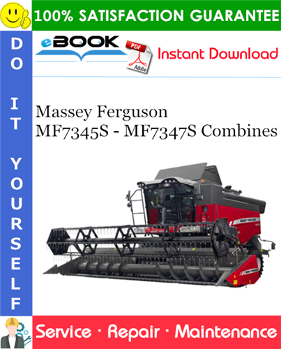 Thumbnail ☆☆ Best ☆☆ Massey Ferguson MF7345S - MF7347S Combines Service Repair Manual #2