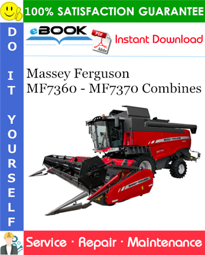 Thumbnail ☆☆ Best ☆☆ Massey Ferguson MF7360 - MF7370 Combines Service Repair Manual #3
