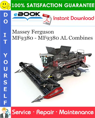 Thumbnail ☆☆ Best ☆☆ Massey Ferguson MF9380 - MF9380 AL Combines Service Repair Manual