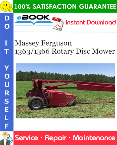 Thumbnail ☆☆ Best ☆☆ Massey Ferguson 1363/1366 Rotary Disc Mower Service Repair Manual