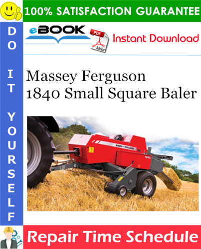 Thumbnail ☆☆ Best ☆☆ Massey Ferguson 1840 Small Square Baler Repair Time Schedule Manual Thumbnail ☆☆ Best ☆☆ Massey Ferguson 1840 Small Square Baler Repair Time Schedule Manual