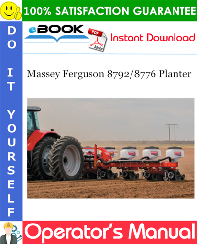 Thumbnail ☆☆ Best ☆☆ Massey Ferguson 8792/8776 Planter Operators Manual