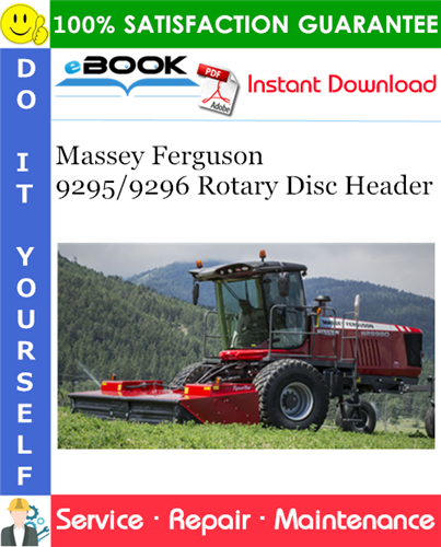 Thumbnail ☆☆ Best ☆☆ Massey Ferguson 9295/9296 Rotary Disc Header Service Repair Manual Thumbnail ☆☆ Best ☆☆ Massey Ferguson 9295/9296 Rotary Disc Header Service Repair Manual