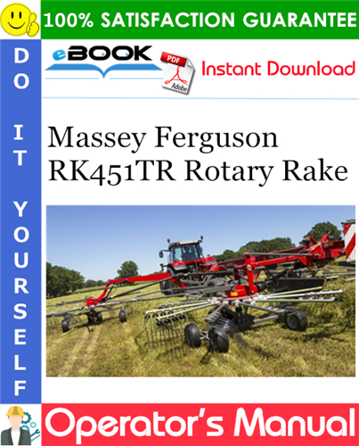 Thumbnail ☆☆ Best ☆☆ Massey Ferguson RK451TR Rotary Rake Operators Manual