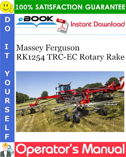 Thumbnail ☆☆ Best ☆☆ Massey Ferguson RK1254 TRC-EC Rotary Rake Operators Manual