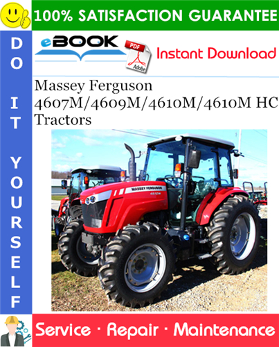 Thumbnail ☆☆ Best ☆☆ Massey Ferguson 4607M/4609M/4610M/4610M HC Tractors Service Repair Manual