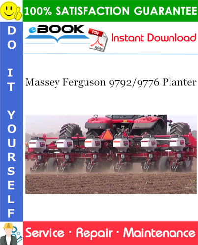 Thumbnail ☆☆ Best ☆☆ Massey Ferguson 9792/9776 Planter Service Repair Manual