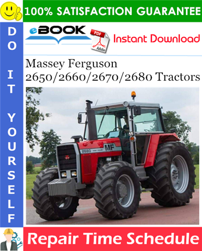 Thumbnail ☆☆ Best ☆☆ Massey Ferguson 2650/2660/2670/2680 Tractors Repair Time Schedule Manual