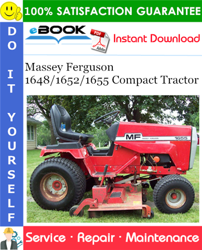 Thumbnail ☆☆ Best ☆☆ Massey Ferguson 1648/1652/1655 Compact Tractor Service Repair Manual