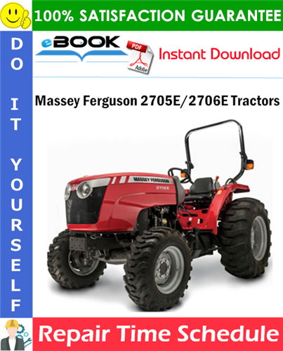 Thumbnail ☆☆ Best ☆☆ Massey Ferguson 2705E/2706E Tractors Repair Time Schedule Manual