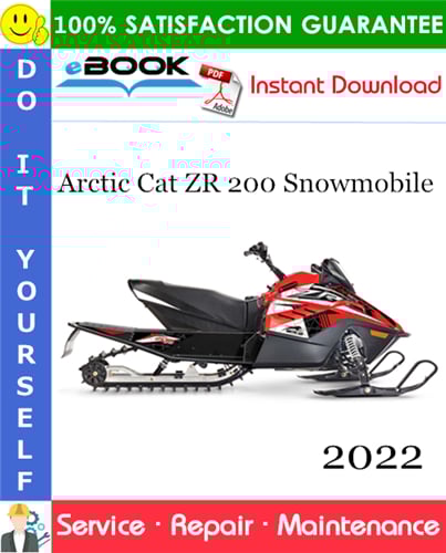 Thumbnail ☆☆ Best ☆☆ 2022 Arctic Cat ZR 200 Snowmobile Service Repair Manual