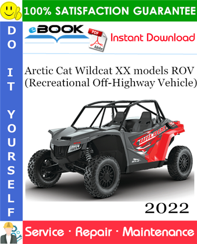Thumbnail ☆☆ Best ☆☆ 2022 Arctic Cat Wildcat XX models ROV (Recreational Off-Highway Vehicle) Service Repair Manual Thumbnail ☆☆ Best ☆☆ 2022 Arctic Cat Wildcat XX models ROV (Recreational Off-Highway Vehicle) Service Repair Manual