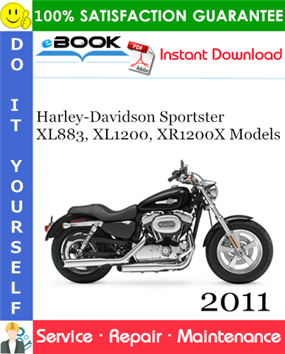 Thumbnail ☆☆ Best ☆☆ 2011 Harley-Davidson Sportster XL883, XL1200, XR1200X Models (XL883L, XL883R, XL883N, XL1200C, XL1200CP, XL1200L, XL1200N, XL1200X, XR1200X) Motorcycle Service R