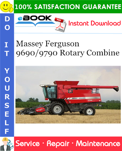 Product picture ☆☆ Best ☆☆ Massey Ferguson 9690/9790 Rotary Combine Service Repair Manual