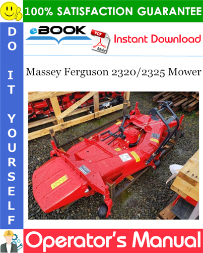Product picture ☆☆ Best ☆☆ Massey Ferguson 2320/2325 Mower Operators Manual