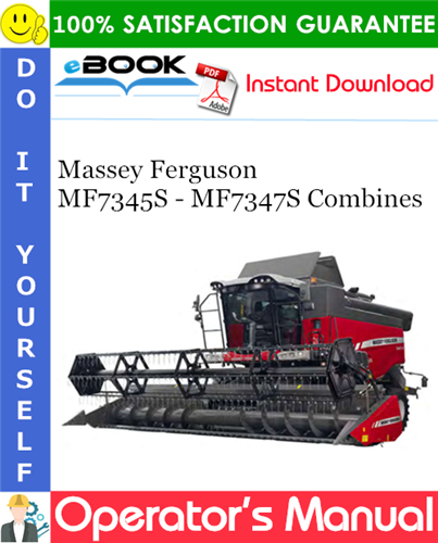 Product picture ☆☆ Best ☆☆ Massey Ferguson MF7345S - MF7347S Combines Operators Manual #5