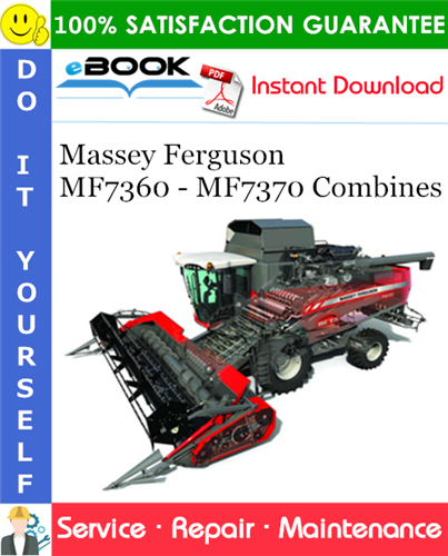 Product picture ☆☆ Best ☆☆ Massey Ferguson MF7360 - MF7370 Combines Service Repair Manual #2