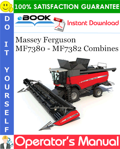 Product picture ☆☆ Best ☆☆ Massey Ferguson MF7380 - MF7382 Combines Operators Manual #2
