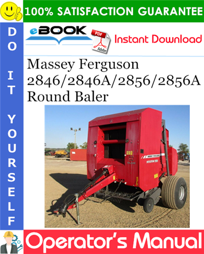 Product picture ☆☆ Best ☆☆ Massey Ferguson 2846/2846A/2856/2856A Round Baler Operators Manual