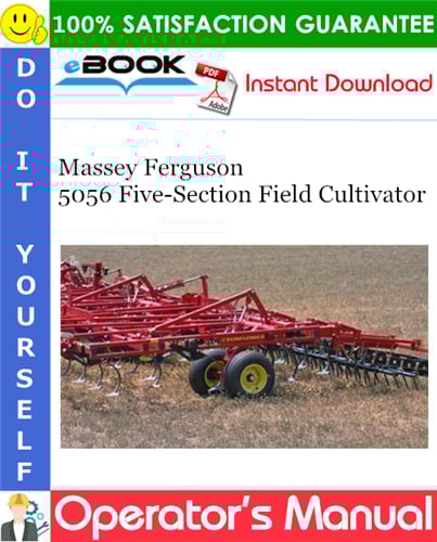 Product picture ☆☆ Best ☆☆ Massey Ferguson 5056 Five-Section Field Cultivator Operators Manual