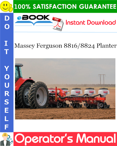 Product picture ☆☆ Best ☆☆ Massey Ferguson 8816/8824 Planter Operators Manual