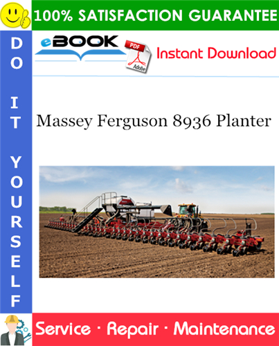 Product picture ☆☆ Best ☆☆ Massey Ferguson 8936 Planter Service Repair Manual