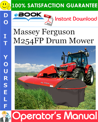 Product picture ☆☆ Best ☆☆ Massey Ferguson M254FP Drum Mower Operators Manual