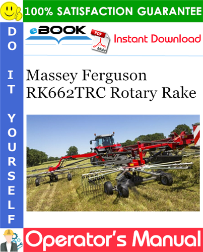 Product picture ☆☆ Best ☆☆ Massey Ferguson RK662TRC Rotary Rake Operators Manual