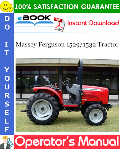 Product picture ☆☆ Best ☆☆ Massey Ferguson 1529/1532 Tractor Operators Manual