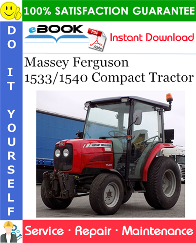 Product picture ☆☆ Best ☆☆ Massey Ferguson 1533/1540 Compact Tractor Service Repair Manual