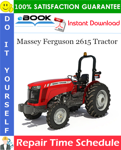 Product picture ☆☆ Best ☆☆ Massey Ferguson 2615 Tractor Repair Time Schedule Manual