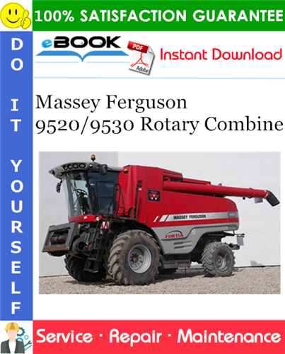 Product picture ☆☆ Best ☆☆ Massey Ferguson 9520/9530 Rotary Combine Service Repair Manual