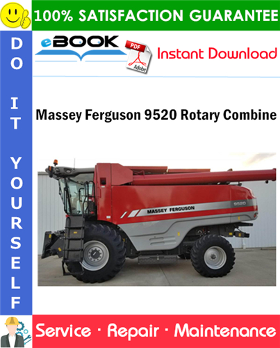 Product picture ☆☆ Best ☆☆ Massey Ferguson 9520 Rotary Combine Service Repair Manual