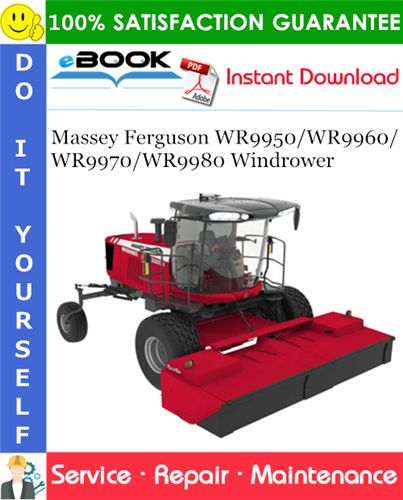 Product picture ☆☆ Best ☆☆ Massey Ferguson WR9950/WR9960/WR9970/WR9980 Windrower Service Repair Manual