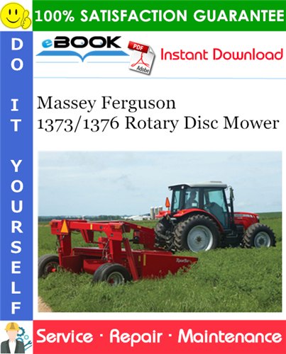 Product picture ☆☆ Best ☆☆ Massey Ferguson 1373/1376 Rotary Disc Mower Service Repair Manual