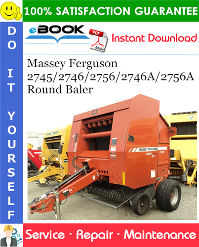 Product picture ☆☆ Best ☆☆ Massey Ferguson 2745/2746/2756/2746A/2756A Round Baler Service Repair Manual