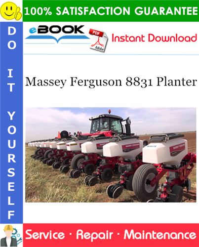 Product picture ☆☆ Best ☆☆ Massey Ferguson 8831 Planter Service Repair Manual