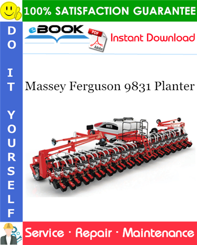 Product picture ☆☆ Best ☆☆ Massey Ferguson 9831 Planter Service Repair Manual