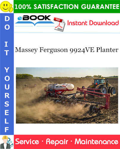 Product picture ☆☆ Best ☆☆ Massey Ferguson 9924VE Planter Service Repair Manual