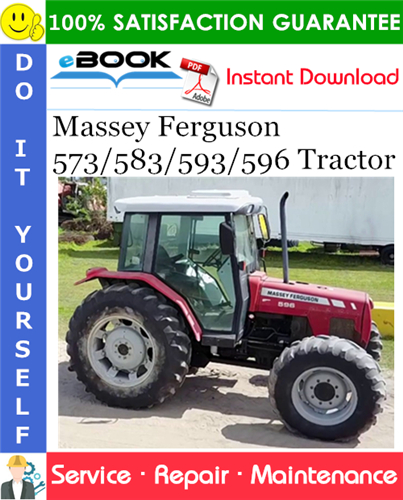 Product picture ☆☆ Best ☆☆ Massey Ferguson 573/583/593/596 Tractor Service Repair Manual