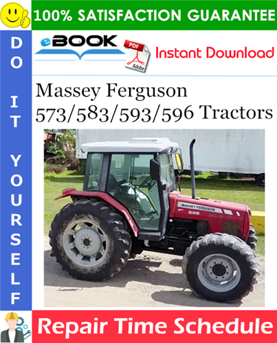 Product picture ☆☆ Best ☆☆ Massey Ferguson 573/583/593/596 Tractors Repair Time Schedule Manual