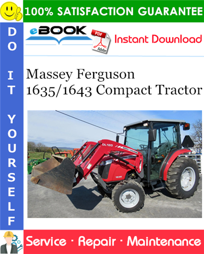 Product picture ☆☆ Best ☆☆ Massey Ferguson 1635/1643 Compact Tractor Service Repair Manual