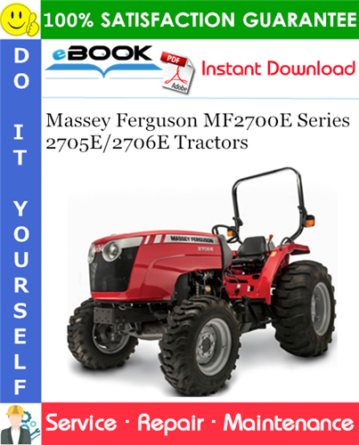 Product picture ☆☆ Best ☆☆ Massey Ferguson MF2700E Series 2705E/2706E Tractors Service Repair Manual