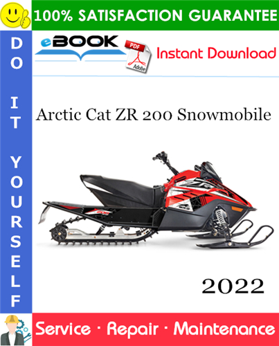 Product picture ☆☆ Best ☆☆ 2022 Arctic Cat ZR 200 Snowmobile Service Repair Manual